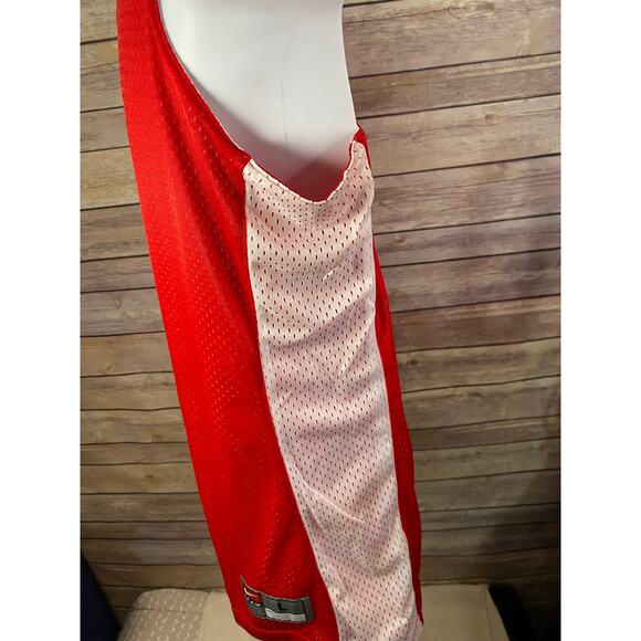 NIKE Team Reversible Tank Top Jersey Size Large Red White Vintage 90s Men's - Picture 9 of 9